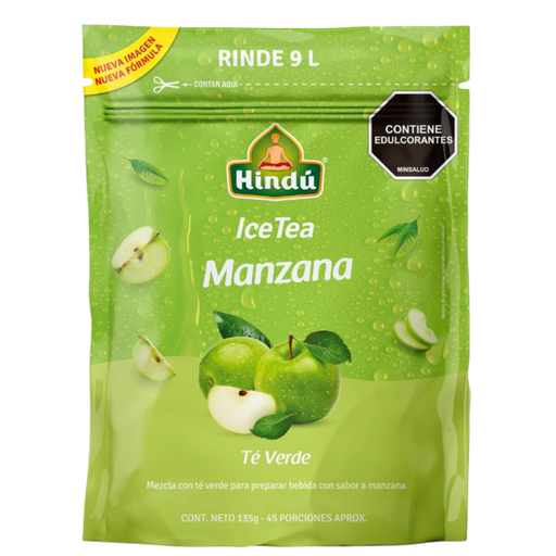 [059379] Té Polvo Ice Tea Hindú Manzana  Sin Azúcar Doypak 135Gr