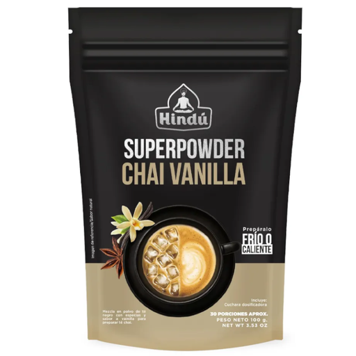 [059381] Té En Polvo Hindú Chai Vainilla Superpowder 100Gr