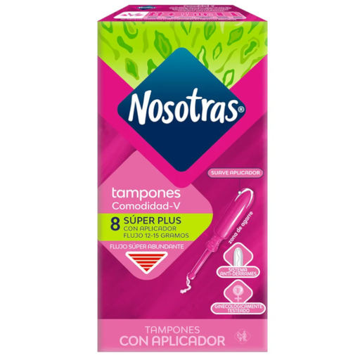 [000678] Tampón Nosotras Aplicador Súper 8 Unidades