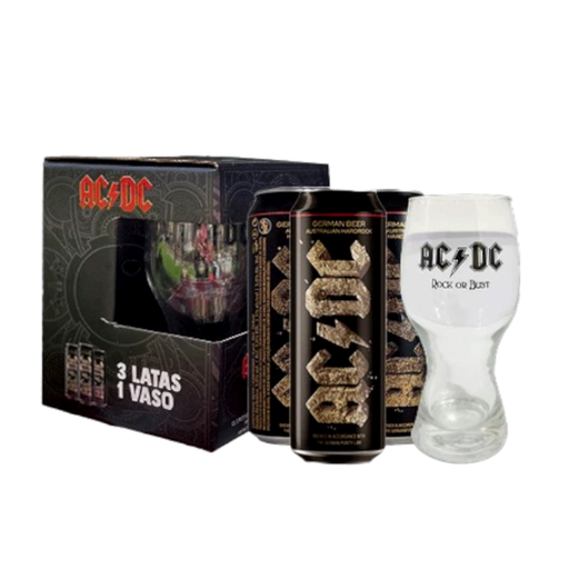[059485] Cerveza  Ac Dc 568Cc 3 Unidades + Vaso