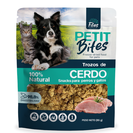 [059491] Snacks Para Perros Y Gatos De Cerdo Petit Bifes 85Gr