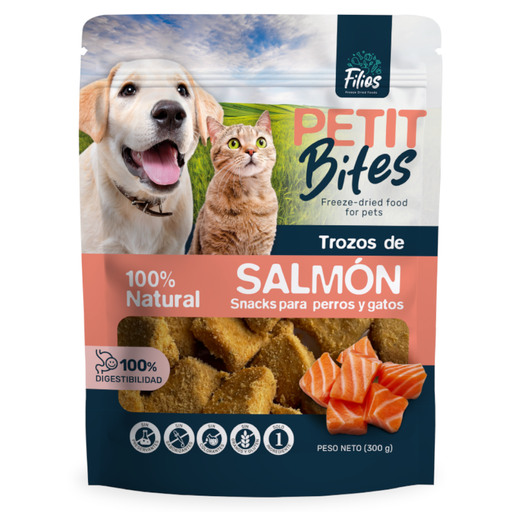 [059494] Snacks Para Perros Y Gatos De Salmón Petit Bifes 300Gr