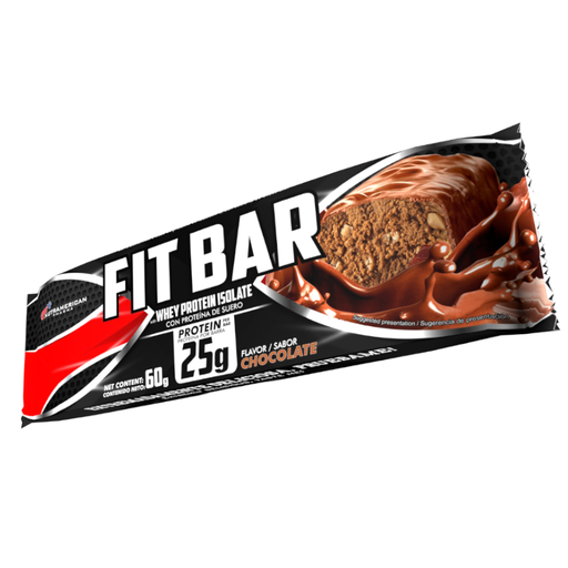 [059511] Fit Bar Nutramerican Con Proteína De Suero Sabor Chocolate 60Gr