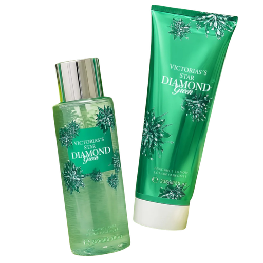 [059553] Splash Victoria's Secret Diamond  Green 250Ml + Crema  236Ml