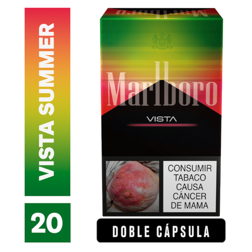 [059578] Cigarrillo Marlboro Vista Rojo Verde 20 Unidades