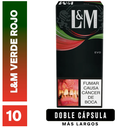 Cigarrillo LyM Evo Verde Rojo 10 Unidades
