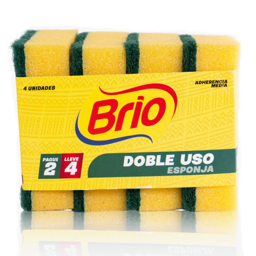[059624] Esponja Brio Doble Uso Pague 2 LLeve 4