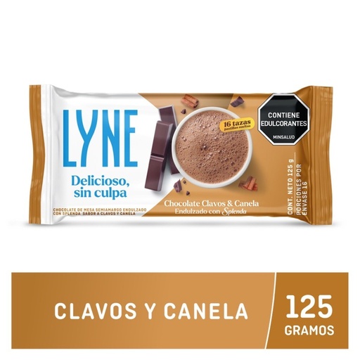 [059638] Chocolate Lyne Clavos Y Canela Barra 125Gr