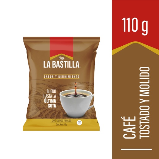 [059641] Café La Bastilla Tostado Y Molido Medio Bolsa 110Gr
