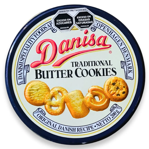 [017386] Galleta Danisa Tradicional Butter Cookies Lata 200Gr