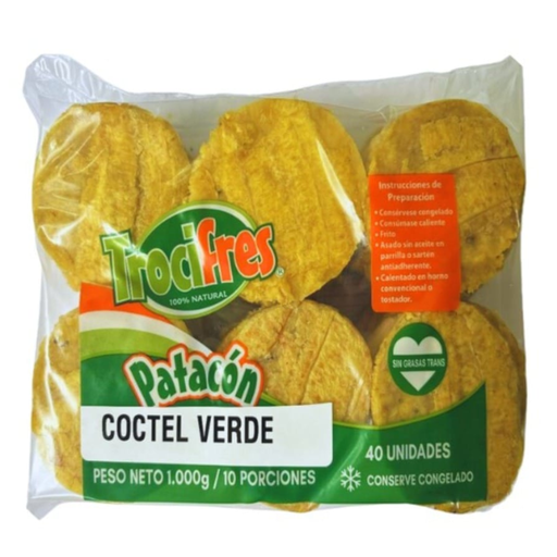 [007373] Patacón Verde Tipo Coctel Trocifres 1000Gr