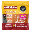 Jamón Lorenzano Para Sanduche 225Gr + 1 Jamón De Pechuga De Pollo 225