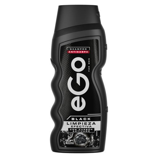 [059697] Shampoo Ego Black Men Con Carbón Activado 400Ml