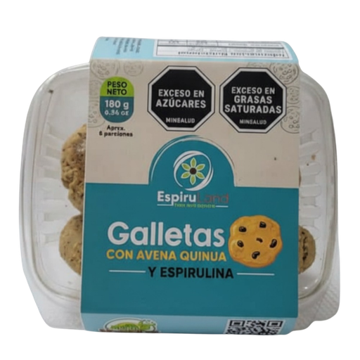 [059725] Galletas Con Avena Quinua  Y Espirulina  Espiru Land 180Gr