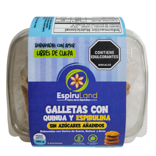 [059727] Galletas Con Avena Y Quinua Sin Azúcar Espiru Land 150Gr