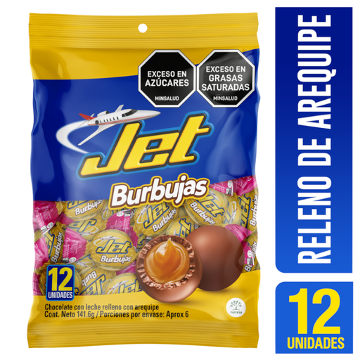[059729] Burbujas Jet Arequipe 12 Unidades 141.6Gr