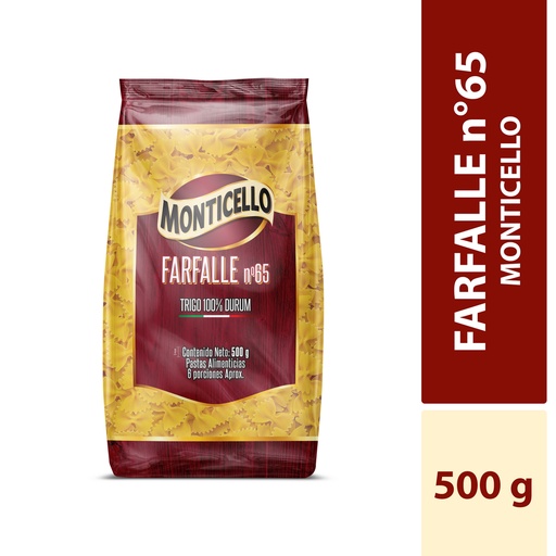 [059732] Farfalle N°65 Monticello 500Gr