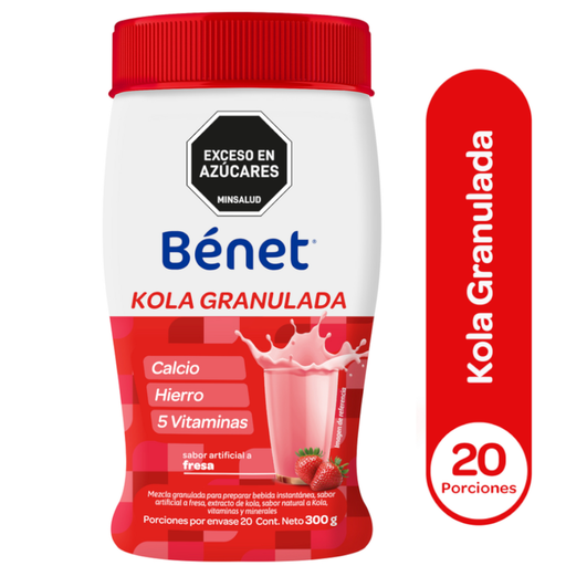[059736] Kola Granulada Bénet Sabor Fresa 300Gr
