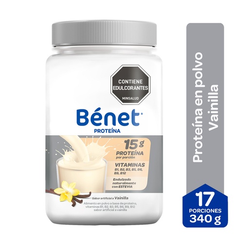 [059740] Proteína En Polvo Bénet  Sabor Vainilla 340Gr