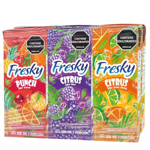 [059745] Fresky  California Punch Surtido Tetrapack 200Ml  Pague 5 LLeve 6 Unidades