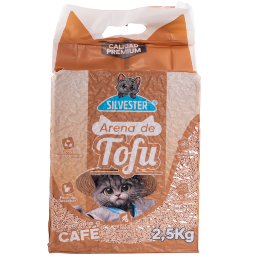 [059765] Arena  Gatos De Tofu Silvester Con Aroma Café  2.5Kg