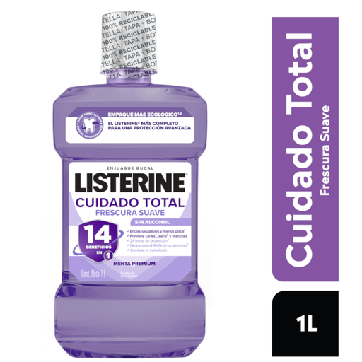 [059791] Enjuague Bucal Listerine Cuidado Total Frescura Suave 1L