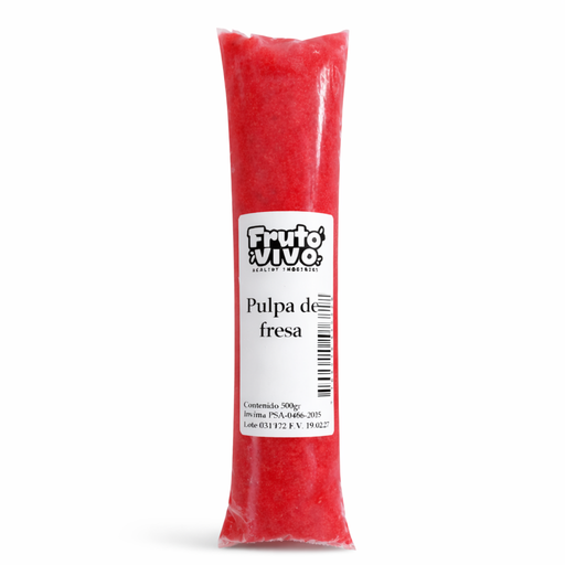 [059800] Pulpa Congelada De Fresa Fruto Vivo 500Gr