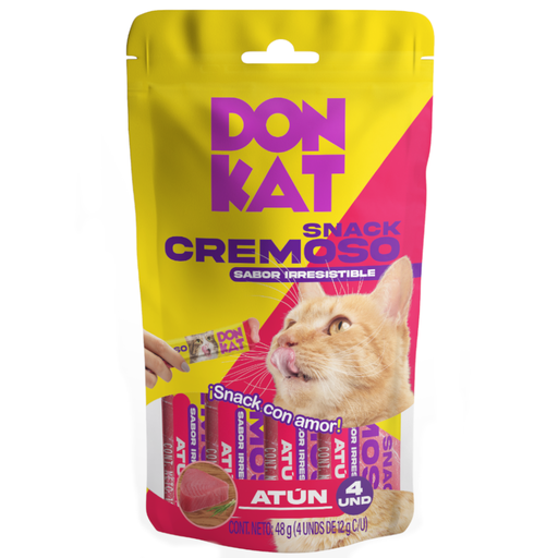 [059825] Snack Cremoso Para Gatos Atún Donkat 48Gr
