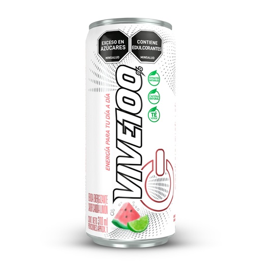 [059828] Bebida Energizante Vive 100% Sandia Y Limón 380Ml