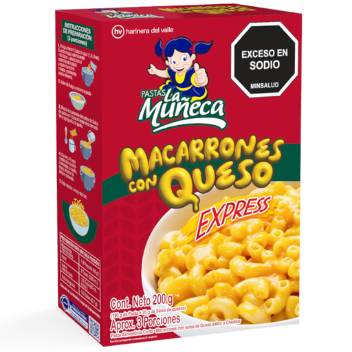 [059840] Macarrones Con Salsa De Queso La Muñeca  200Gr