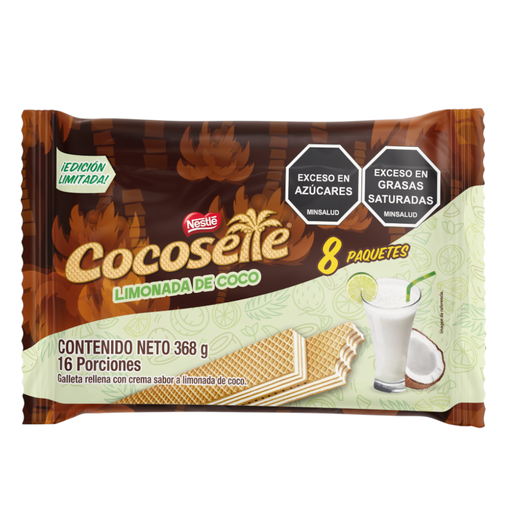 [059851] Galleta Cocosette Limonada De Coco Nestle 368Gr 8 Paquetes