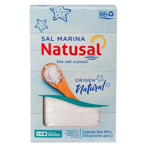 [059864] Sal Marina Natusal En Caja 800Gr