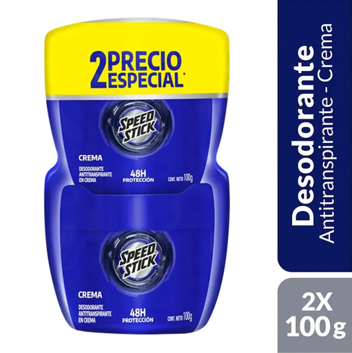 [020635] Desodorante Speed Stick Cool Night 24/7 100Gr 2 Unidades