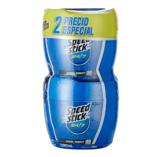 [020635] Desodorante Speed Stick Cool Night 24/7 100Gr 2 Unidades