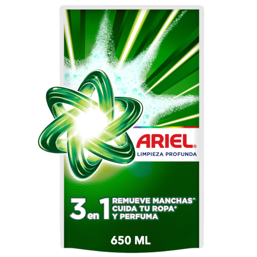 [059872] Detergente Líquido Ariel 3en1 Doypack 650Ml