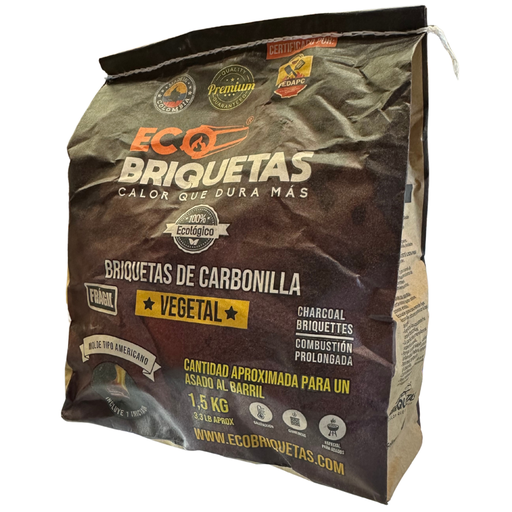 [059876] Eco Briquetas De Carbón Vegetal  Bolsa 1.5Kg