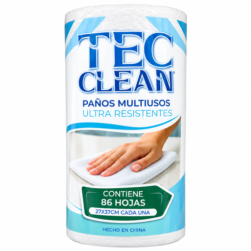[059888] Paños Multiusos Tec Clean Rollo 86 Hojas