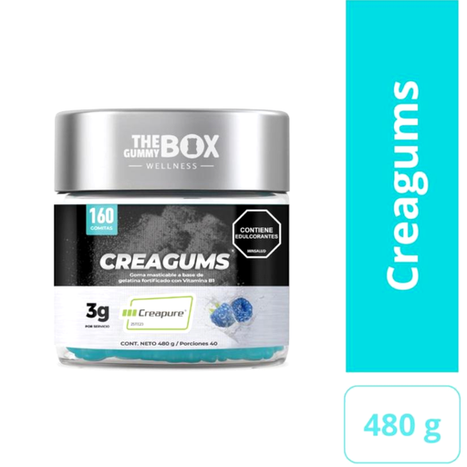 [059892] Gomas Creatina Mora Azúl The Gummy Box 480Gr