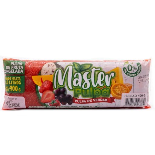 [059921] Pulpa De Fruta Master Pulpa Fresa 400Gr