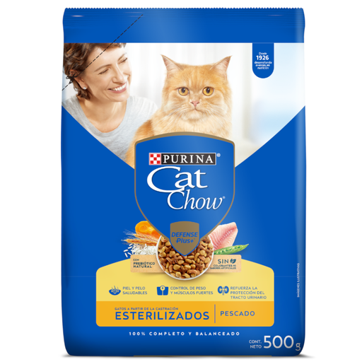[059947] Cat Chow Defense Plus Esterilizados Pescado 500Gr