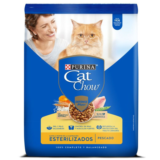 [059948] Cat Chow Defense Plus Esterilizados Pescado 1.5Kg