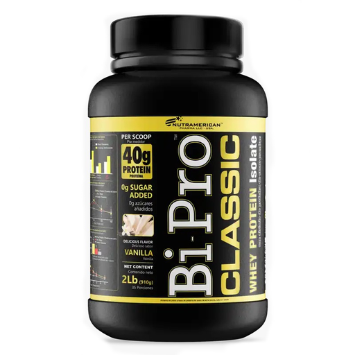 [059962] Whey Protein Isolate Bi-Pro Nutramerican Classic Sabor Vainilla 910Gr
