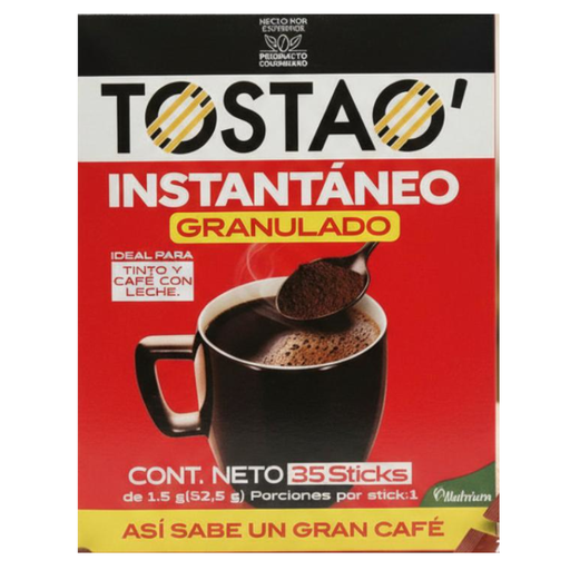[059986] Café Tostao Instantáneo Granulado  1.5Gr 35 Sobres