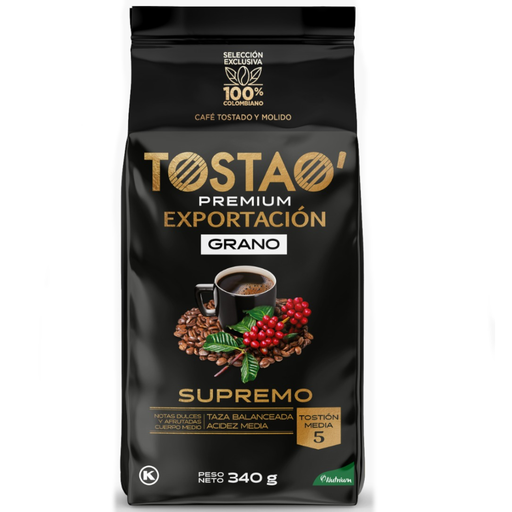 [059987] Café Tostao Premiun De Exportación Supremo Grano 340Gr