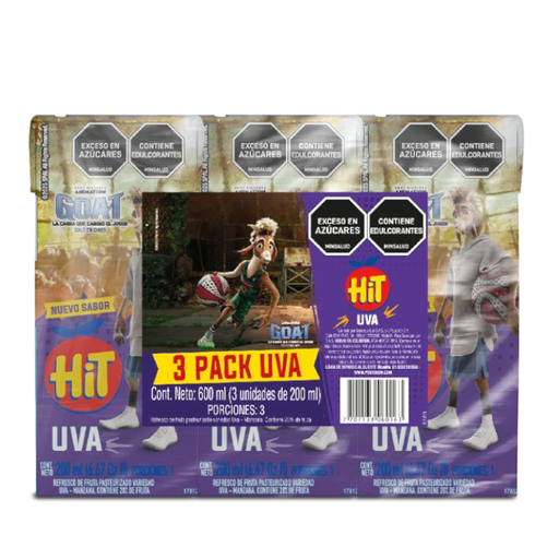 [059989] Hit Uva Tetrapack 200Ml 3 Unidades