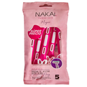 Máquina Afeitar Triple Hoja Nakai Mujer 5 Unidades