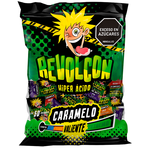 [060016] Caramelo Revolcon Hiper Ácido 50 Unidades 250Gr