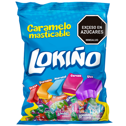 [060018] Caramelo Masticable Lokiño 100 Unidades 400Gr