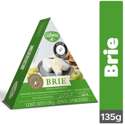 [060038] Queso Artesanal Brie Alpina 135Gr