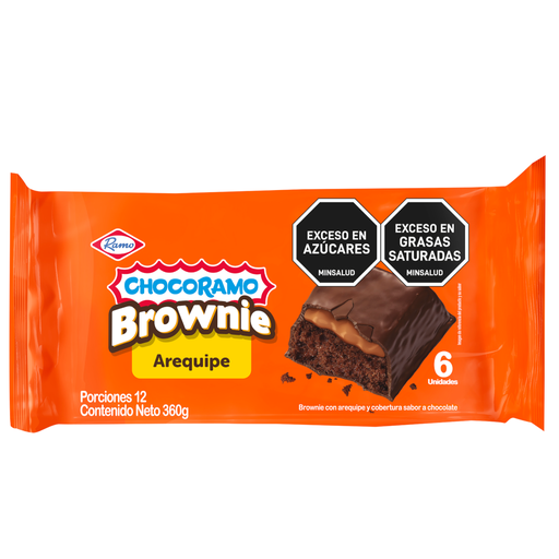 [060086] Brownie De Arequipe Chocoramo 60Gr 6 Unidades